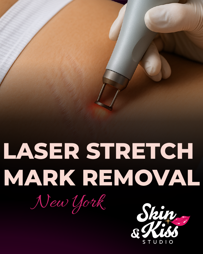 Laser stretch mark removal
